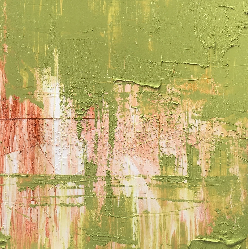 "Fruit green"Mixed Media Painting