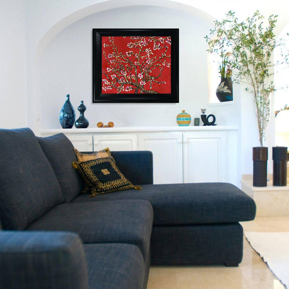 Branches of an Almond Tree in Blossom, Ruby Red