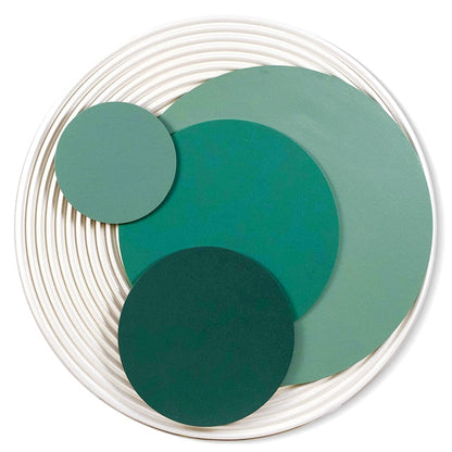 Circular Green Acrylic Installation Art