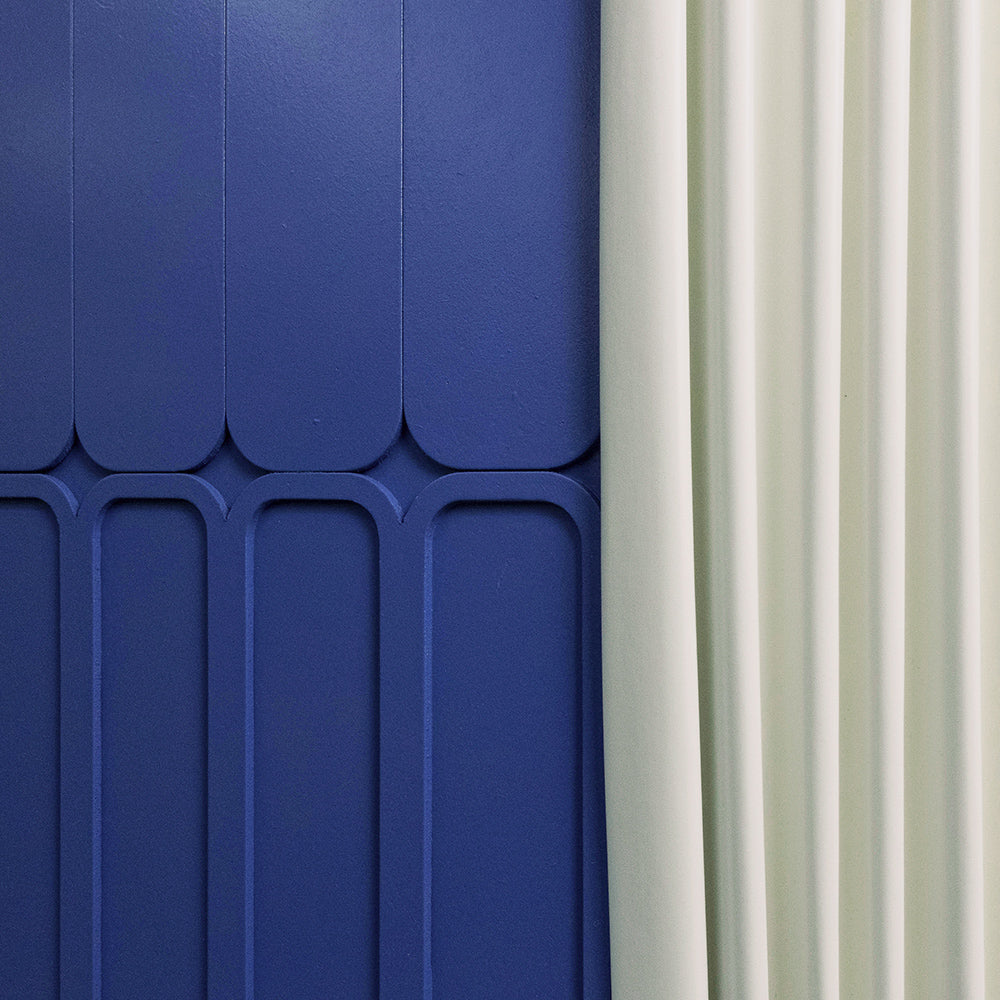 Klein blue leather craftsmanship