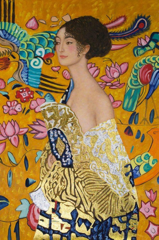 Signora con Ventaglio Interpretation