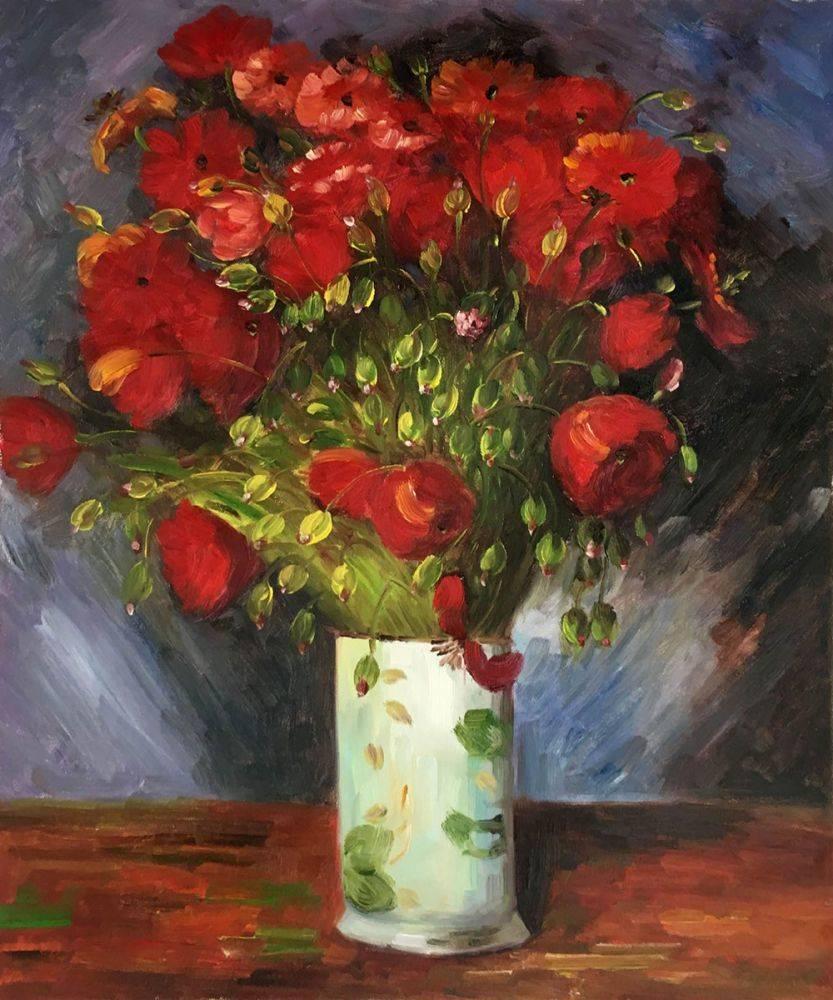 Vase with Red Poppies,1886